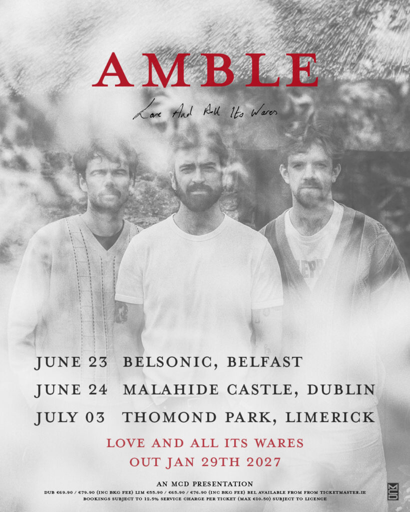 Amble 2027 tour poster — Thomond Park, Limerick, 3 July 2027.
